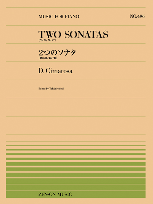 D.チマローザ：二つのソナタ〔第26番、第27番〕（PP-496）
